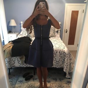 Fit and flare mesh dress